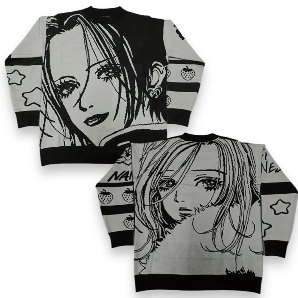Nana Hachi Anime Knitted Black Stones Manga Sweater Osaki Shoujo Unisex Sweaters - Picture 1 of 4